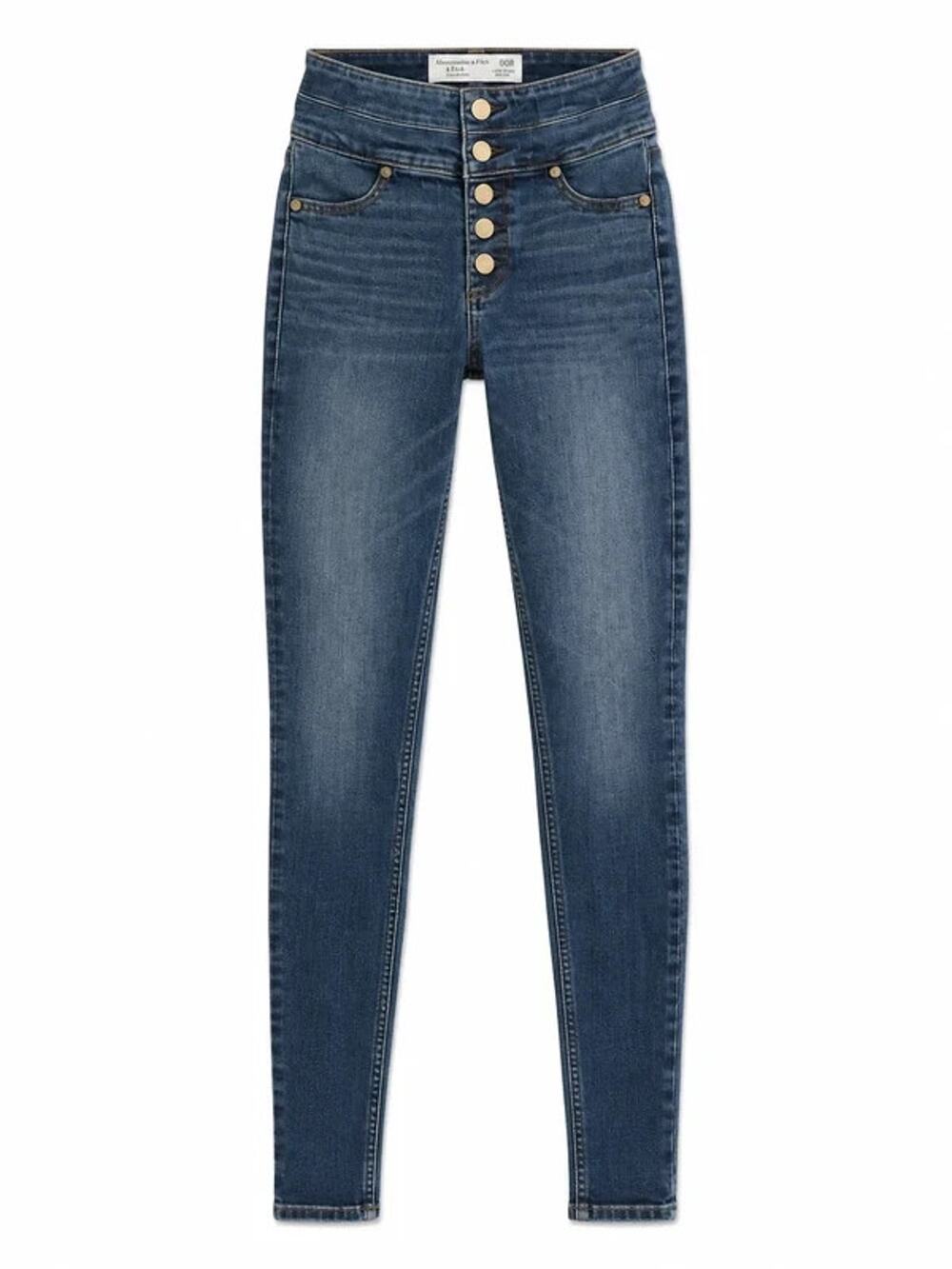 Abercrombie & Fitch Super Skinny High Rise Jeans | Button Fly | Size 00R (W24 L3